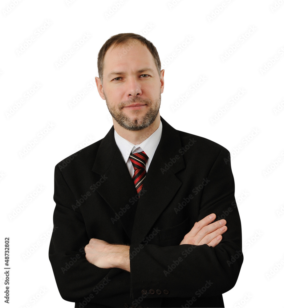Confident business man isolated on white background Confident business man isolated on white background