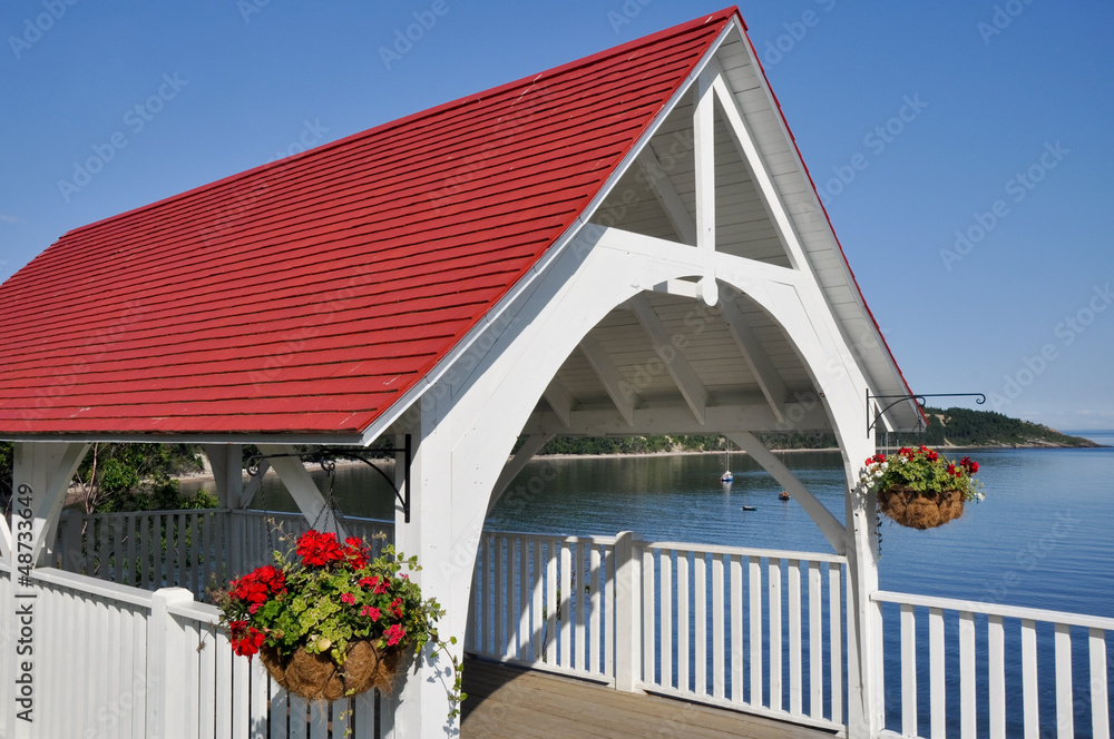 Sea front of Tadoussac, Quebec (Canada)
