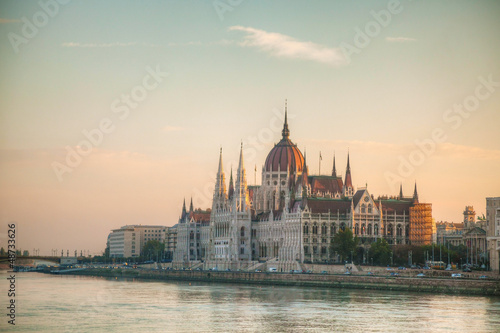 Hungarian Parliament building in Budapest