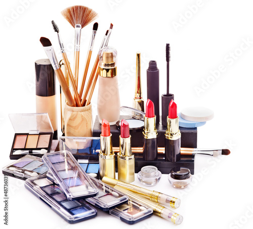 Decorative cosmetics for makeup.