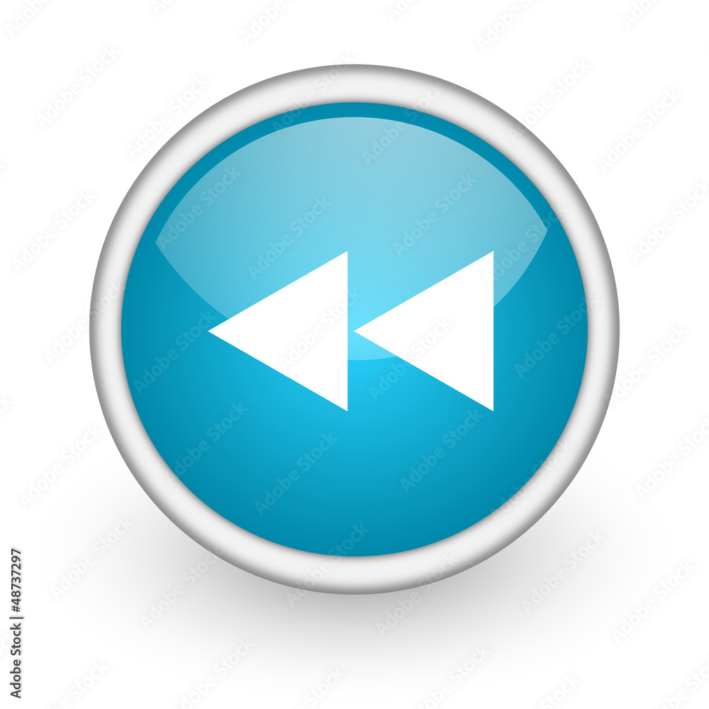 scroll blue glossy icon on white background scroll blue glossy icon on white background