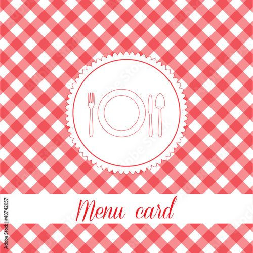 Menu card