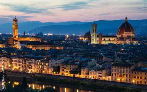 Florence night view  Italy