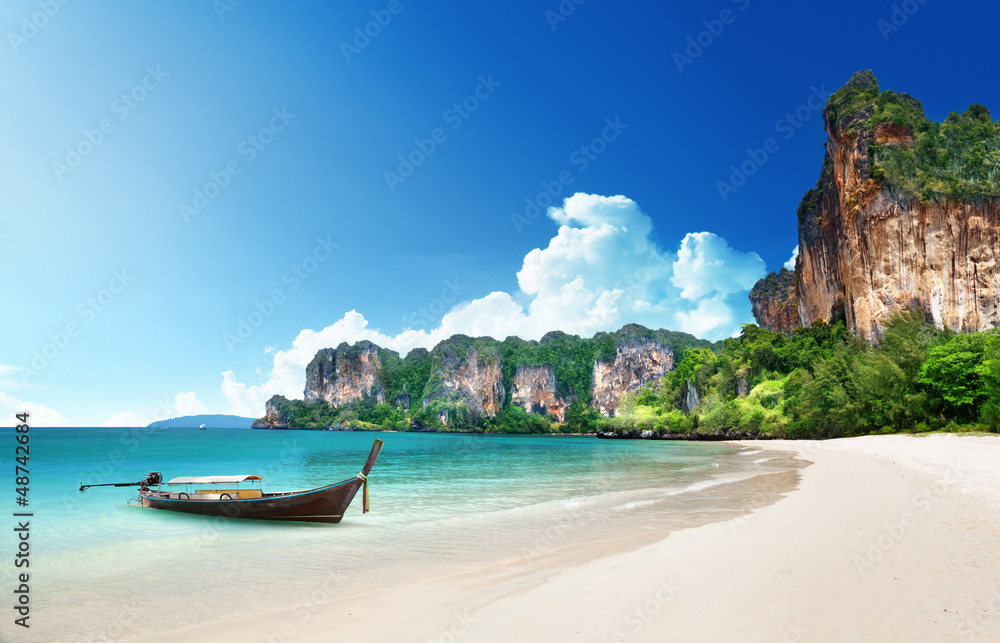 Obraz premium Railay beach in Krabi Thailand