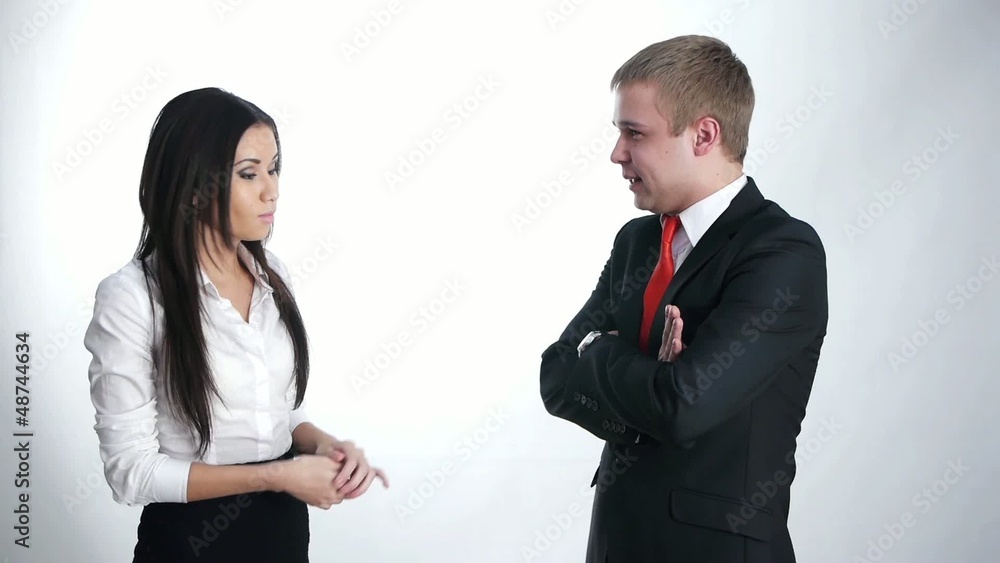 business people discussing a problem business people discussing a problem