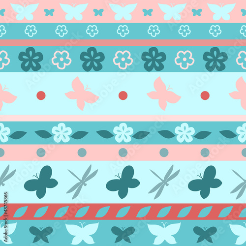 Striped butterfly blue and ...