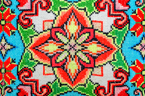 embroidered good by cross-stitch pattern
