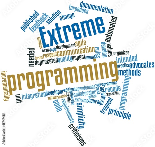 Word cloud for Extreme programming