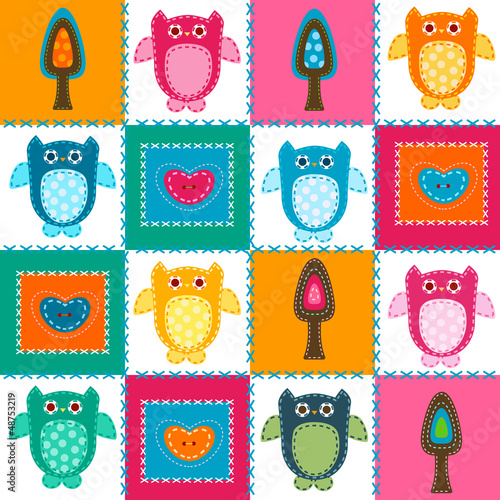 stitched owls