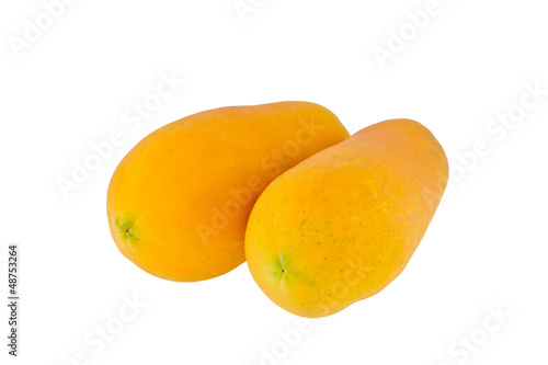 Ripe papayas