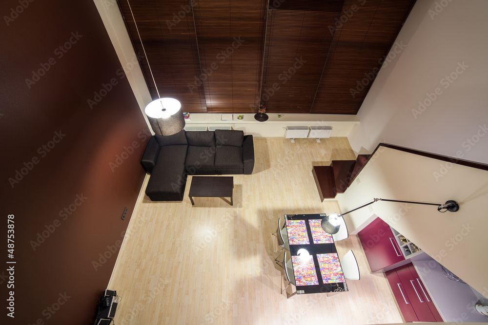 Fototapeta premium Inside modern loft