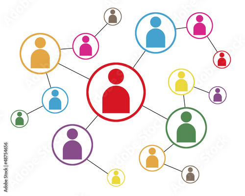 Obraz na płótnie Connected People