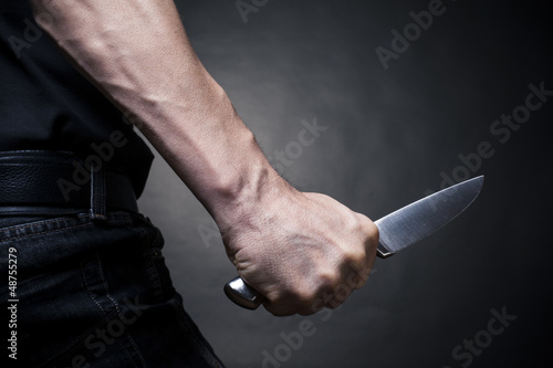Konstfotografi Hand with a knife