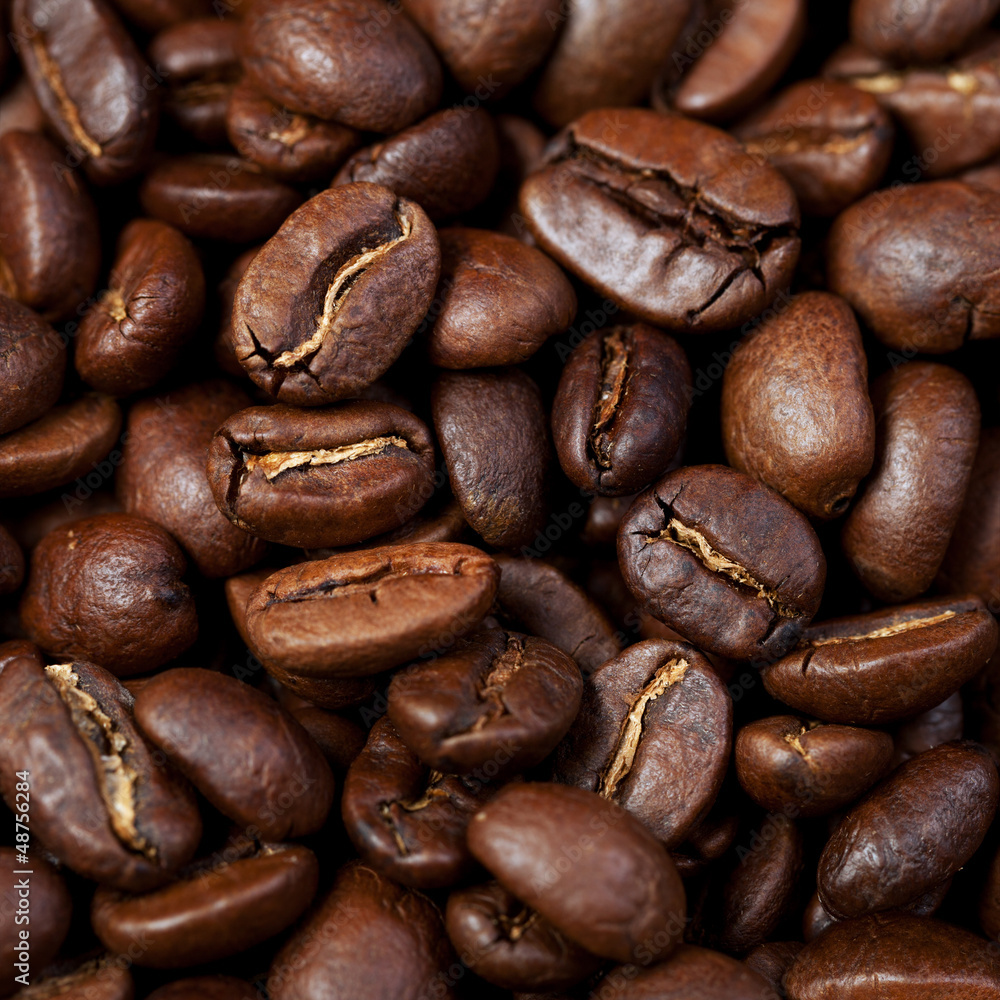 Roasted coffee grain Roasted coffee grain
