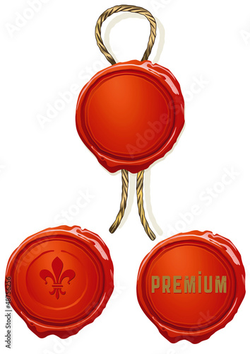 Rote Wachssiegel
