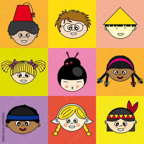 Niños de diferentes etnias