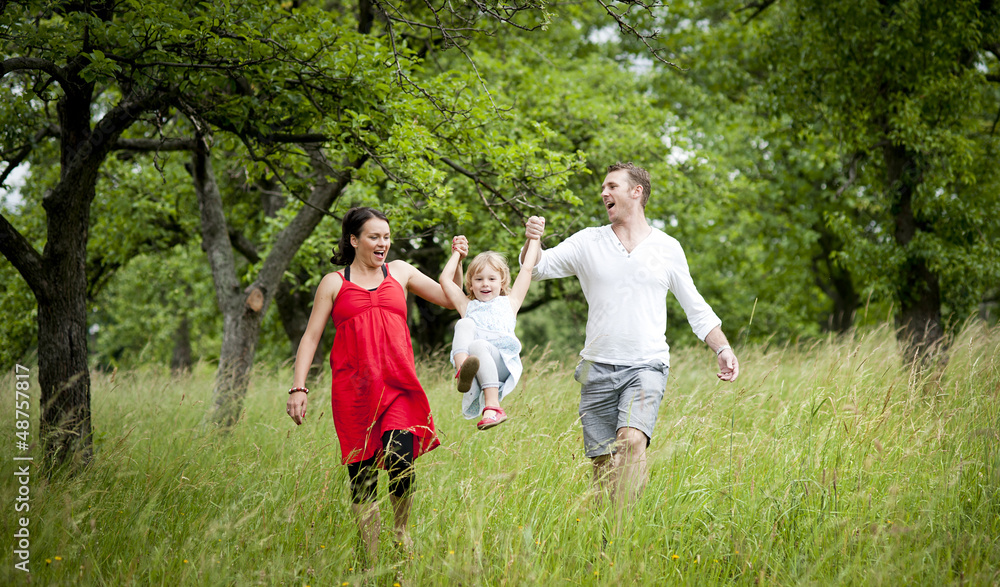 Fototapeta premium Happy family