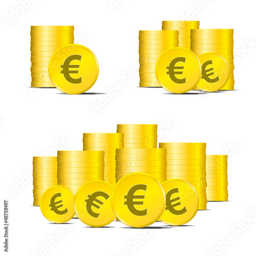 Geldstücke Geld Euro Finanzen € Münzen