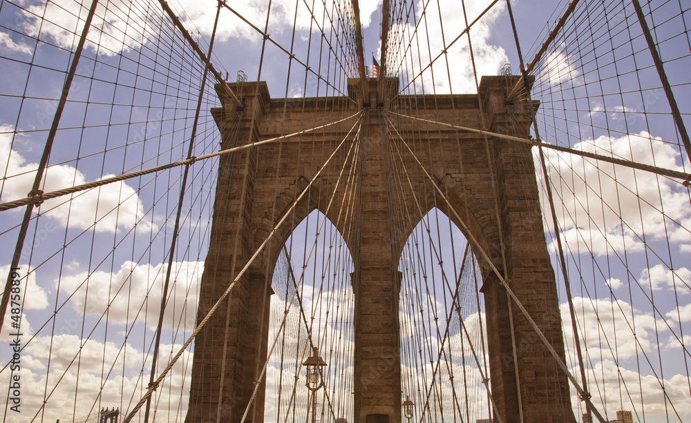 Obraz premium Brooklyn Bridge Architecture