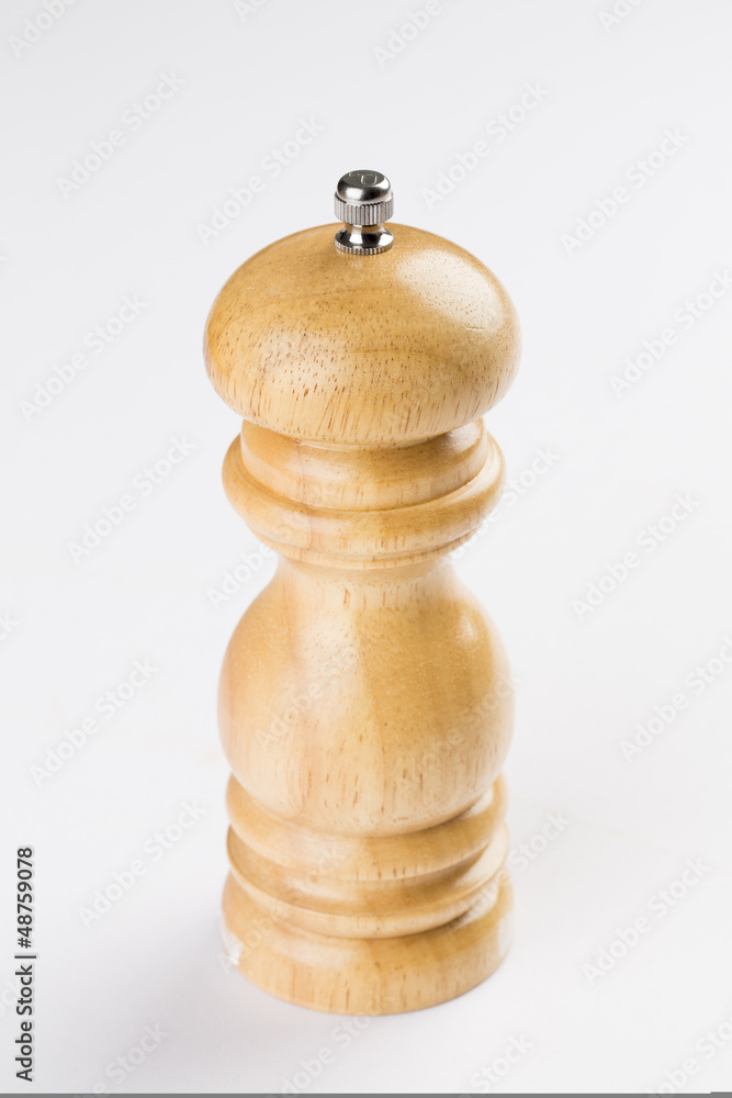 Pepper shakers on white background Pepper shakers on white background