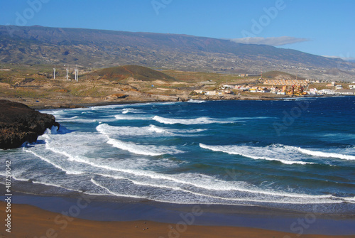 Tenerife panoramic view, beach and mountains.Canaries island © travelbook
