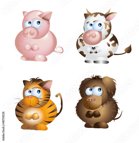 Set  Haustiere Bauernhof