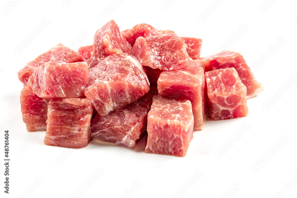 slices of raw beef slices of raw beef