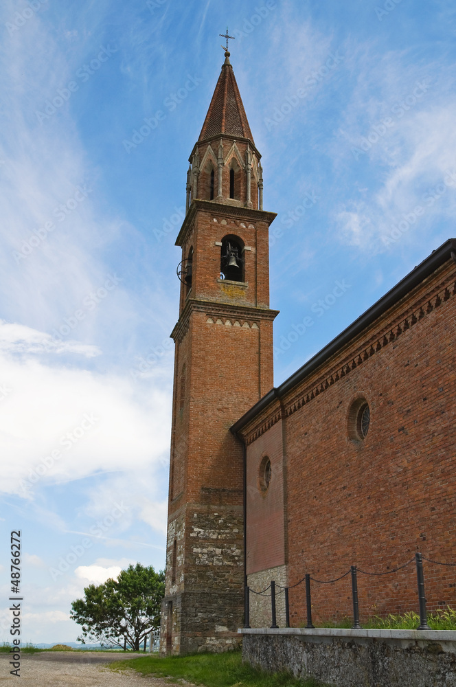 Church of St. Lorenzo. Veano. Emilia-Romagna. Italy.