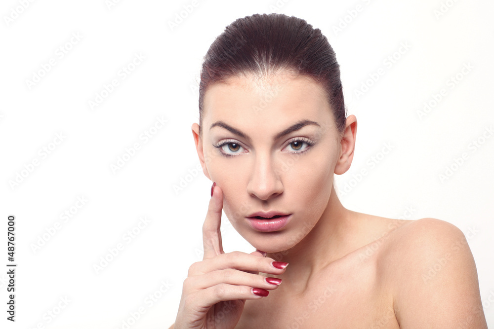 Beautiful Image of a Woman With Simple Makeup Beautiful Image of a Woman With Simple Makeup