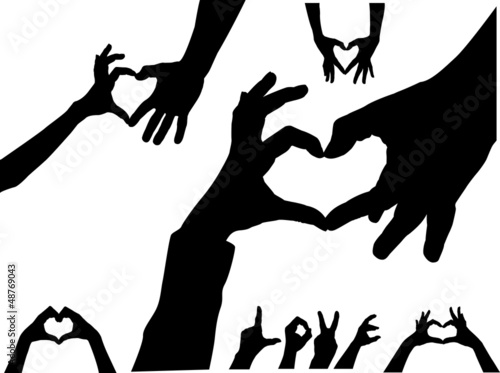 Hände Silhouetten