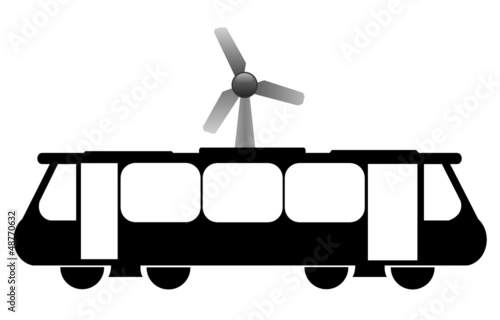 Fotografie Eolienne sur un tramway
