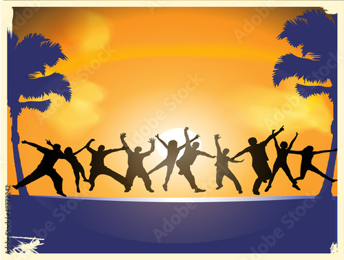 Menschen Silhouetten