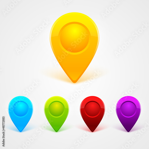 Free Download GPS Color Map Icons - GFXLoad