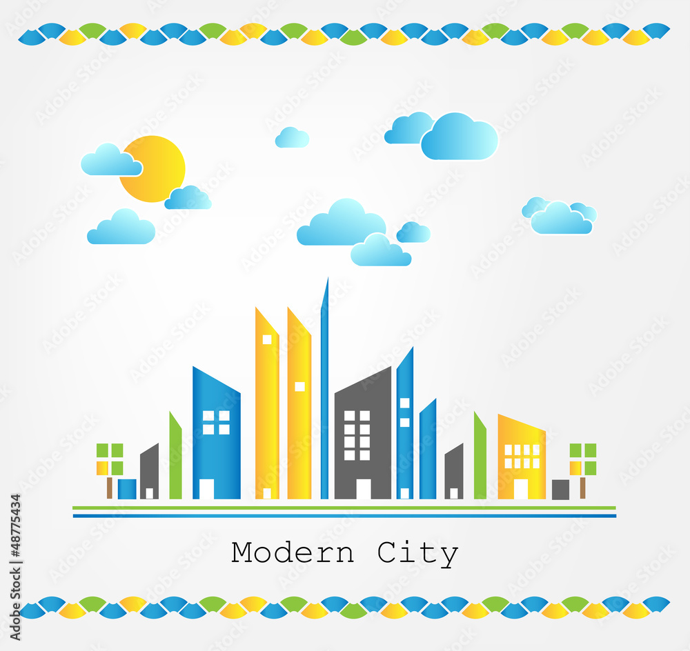 Modern city landscape