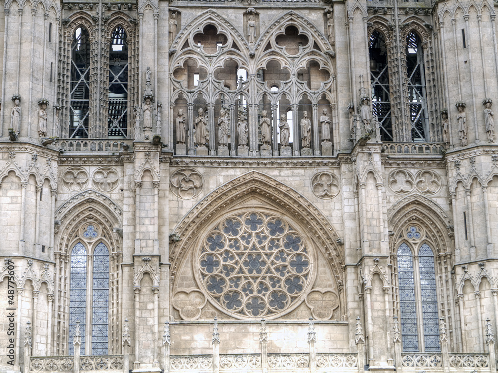 Gothic Dome of The East Face of Burgos Cathedra