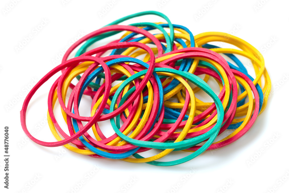 Colored rubber bands Colored rubber bands