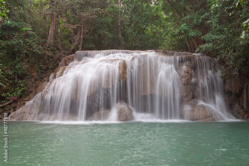 Fototapeta Naklejka Na Ścianę i Meble -  Erawan waterfall National Park, Thailand