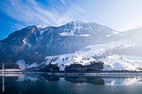 Winter landscape.  Beautiful winter © EwaStudio