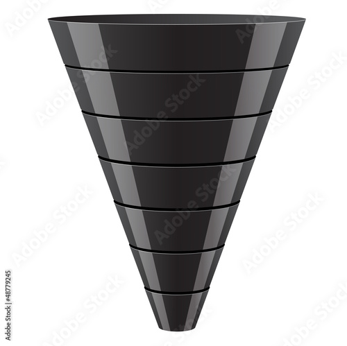 Entonnoir de vente modifiable de 1 à 7 niveaux