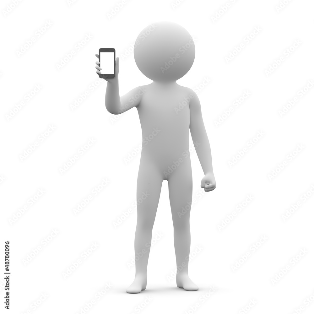 3d human - phone 3d human - phone