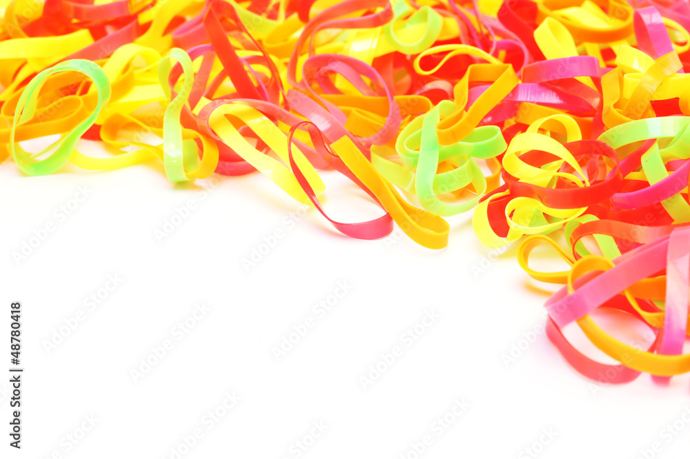 Fototapeta premium colorful of elastic band