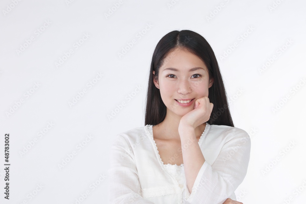 笑顔の女性 笑顔の女性