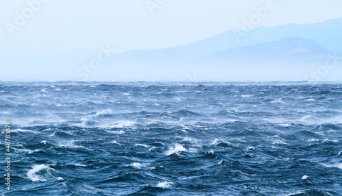 Raging sea with furious waves © Nneirda