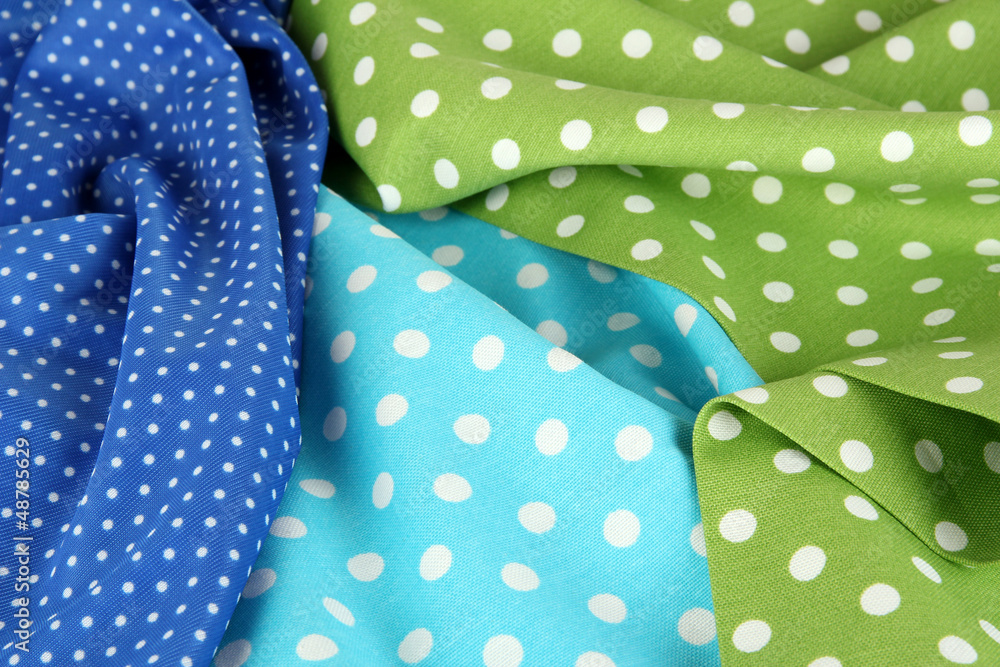 Fototapeta premium Color mottled fabrics close-up background