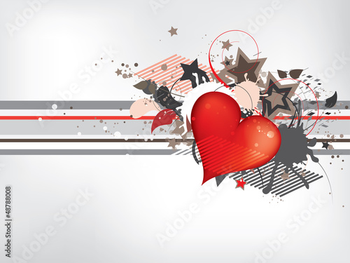 Gringe abstract background with hearts