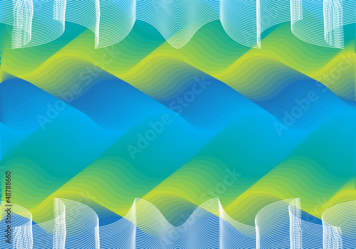 abstract vector background with symmetrical waves