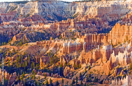 beautiful landscape in Bryce Canyon with magnificent Stone forma