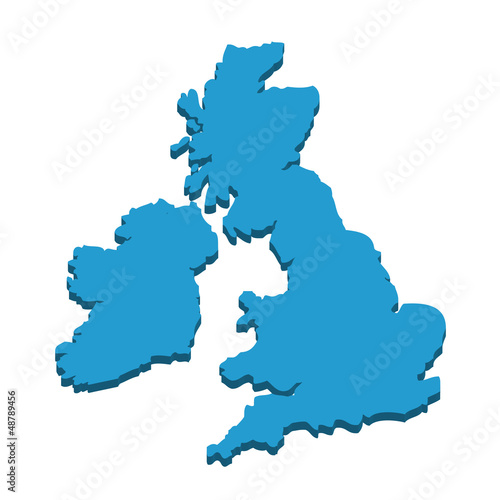 3D map of the UK photo