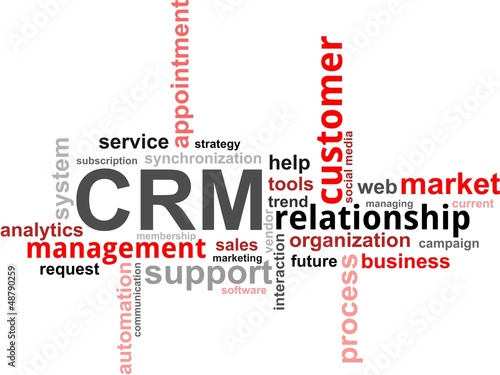 word cloud - crm