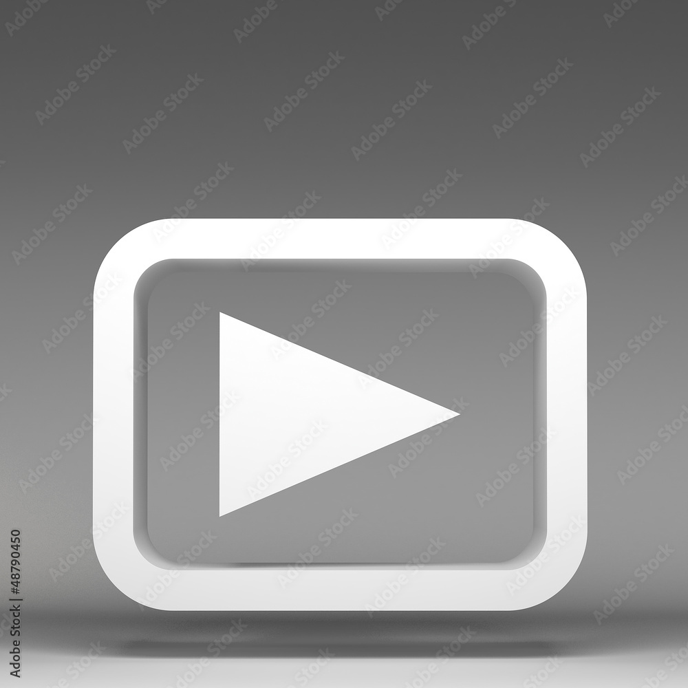 3d play icon 3d play icon